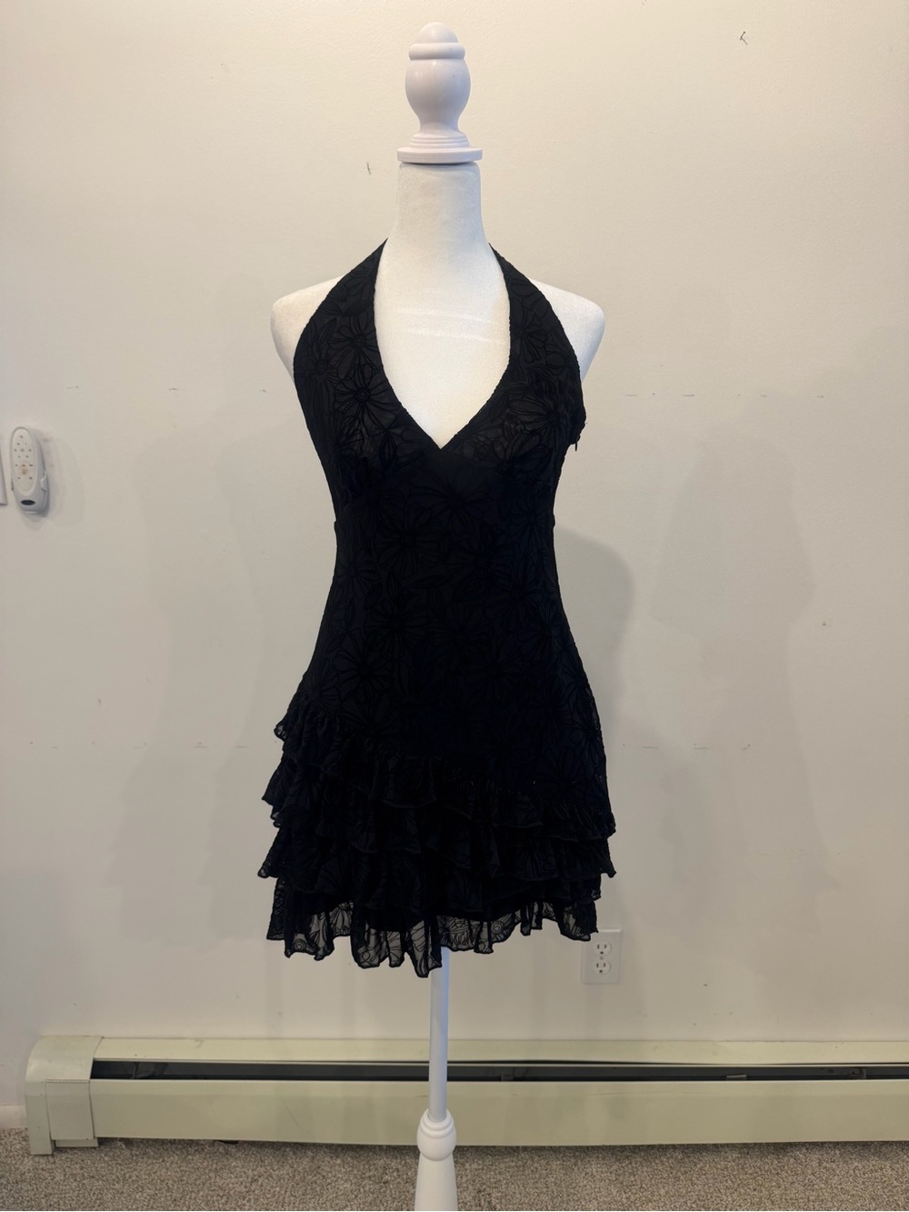 Betsey Johnson Black Dress with Hot Pink Tag